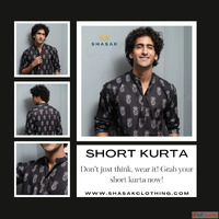 Shasak Clothing Buy Best Black Kurta for Men Online in India...