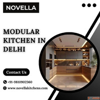 Stylish Modular Kitchen Delhi for Modern Homes - Novella Kit...