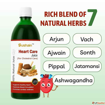Heart Care Juice For Cholesterol with Arjuna Garlic aiding Cardiac Health