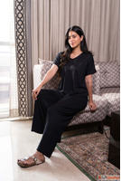 Buy Modale Lounger in Black Night Suit For Women Online By P...