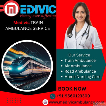 Get a Risk-Free Transfer by Medivic Train Ambulance Service in Indore