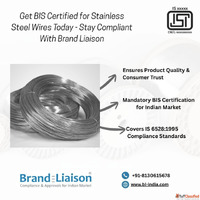Apply for ISI Mark Certification for Steel Wires with Expert...