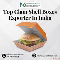 Top Clam Shell Boxes Exporter in India - Nascent Kraft