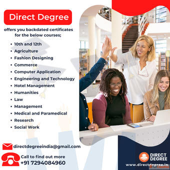 Get Backdated Degree Certificate Legally Online - Direct Degree Options Available