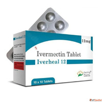Iverheal 12 mg Ivermectin 12 mg Tablets for Parasitic Infect...