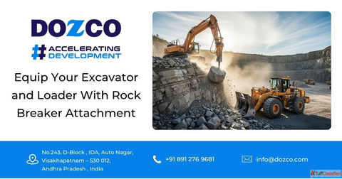 Equip Your Excavator and Loader With Rock Breaker Attachment