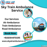 Use Sky Train Ambulance Service with Hi-Tech Medical Facilit...