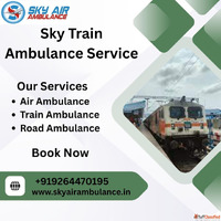 Hire the Sky Train Ambulance service in Silchar to transport...