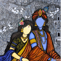 Authentic Radha Krishna paintings for home decor