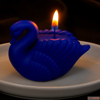 Scented Blue Swan Fancy Candle - Premium Soy Wax Candle