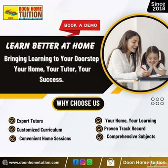Teaching Jobs in Dehradun with Doon Home Tuition