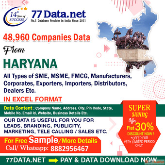77 Data Download the Verified Haryana companies list