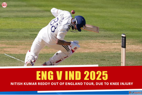 Nitish Reddy Ruled Out - Big Blow for India