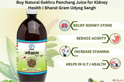 Buy Natural Gokhru Panchang Juice for Kidney Health Bharat G...