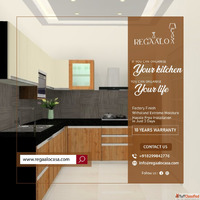 Refined Acrylic Modular Kitchen in Lucknow