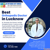 Dr. Divyanshu Dutt Dwivedi - Leading Orthopedic Doctor in Lu...