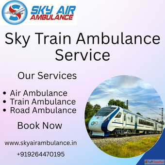 When distance becomes a barrier in Varanasi Sky helps with transportation through its train ambulanc
