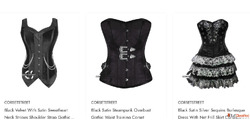 Buy Black Corsets Corset Top Online