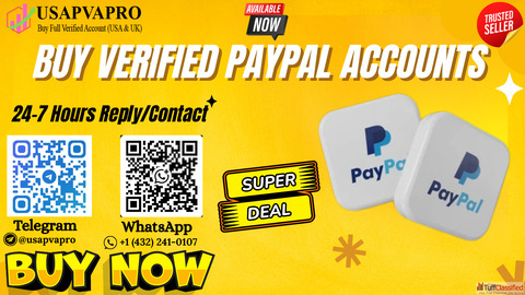 Buy PayPal Accounts 100 fully real documents verified