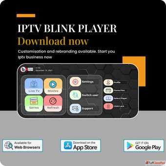 Rebrand and customise your iptv app now - iptv blink player