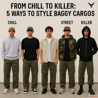 From Chill to Killer 5 Ways to Style Baggy Cargos
