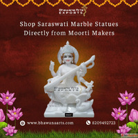 Shop Saraswati Marble Statues Directly from Moorti Makers