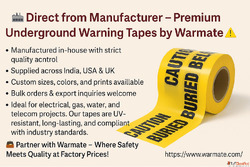 Direct from Manufacturer - Premium Underground Warning Tapes...
