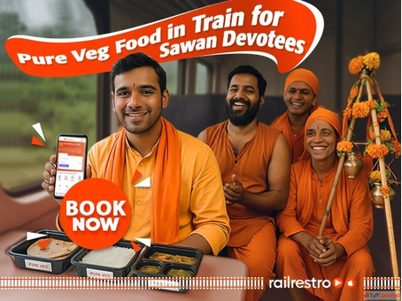 Pure Veg Food in Train for Sawan Devotees