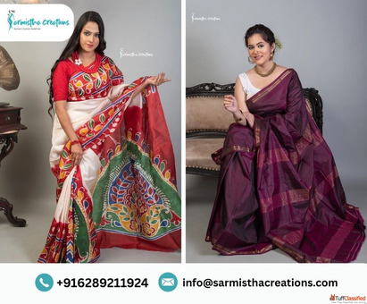 Buy Authentic Bengal Handloom Saree Online from Sarmistha Creations