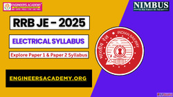 RRB JE 2025 Syllabus for Electrical Mechanical Civil Electro...