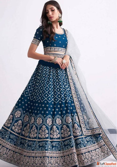 Blue Lehenga Styles to Shine This Diwali