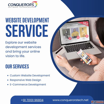 ecommerce website design and development company Conquerors