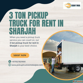 3 Ton Pickup Truck for Rent in Sharjah