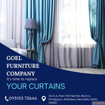 Premium Curtains Fabric Shop in Shahdara Delhi - Goel Gudde Wale