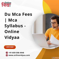 Du Mca Fees Mca Syllabus - Online Vidyaa