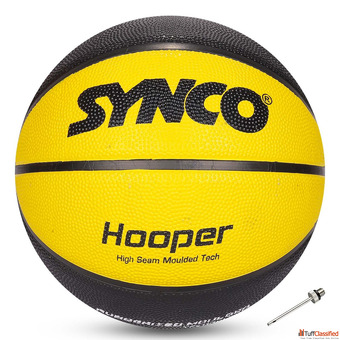 Synco Hooper Basketball Size-5 Yellow-Black