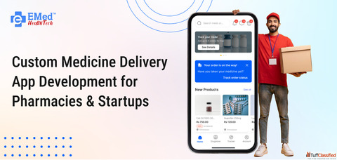 Custom Medicine Delivery App Development for Pharmacies Startups