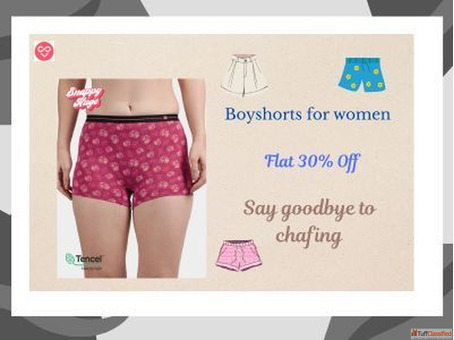 Boyshorts for Women - Flat 30 Off Buy 3 for 599