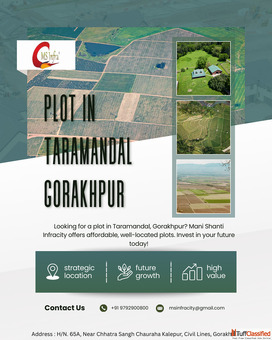 Buy Plot in Gorakhpur from Trusted Developer - Mani Shanti Infracity. Deals in Verified Land