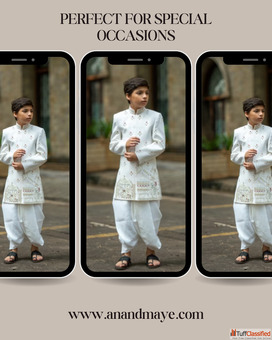 Elegant Boys Wedding Dress - Perfect Ethnic Wear for Special Occasions