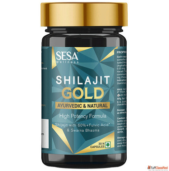 Sesa Shilajit Gold Capsule - Lifestyle Wellness Ayurveda Shilajit capsule Exporter India - Pilcare