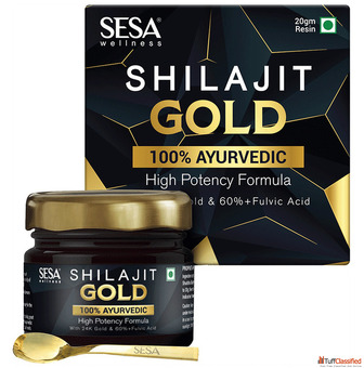 Sesa Shilajit Gold Resin - Lifestyle Wellness Ayurveda Shilajit Resin Exporter in India - Pilcare