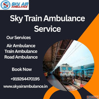 Hire Sky Train Ambulance service in Ranchi to transport your...
