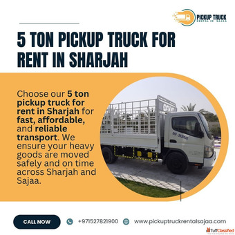 5 Ton Pickup Truck for Rent in Sharjah