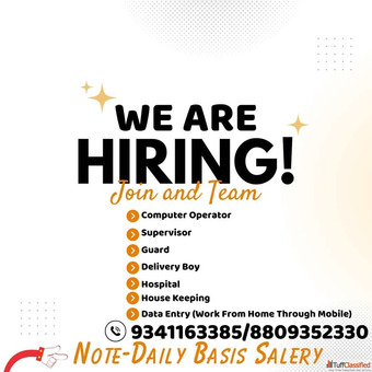 Your WORK AT HOME for all areas..