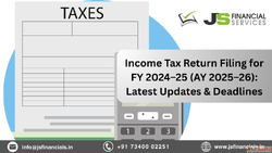 ITR Filing for FY 2024-25 Made Easy with JS Financial Servic...