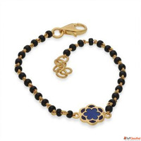Shop Elegant Black Beads Bracelet Gold - Timeless Tradition ...