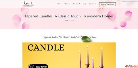 Buy Taper Candles Holders - Classic Colored Beeswax More