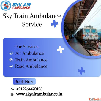 Choose Sky Train Ambulance service in Varanasi and get your critical patient to the hospital at nomi