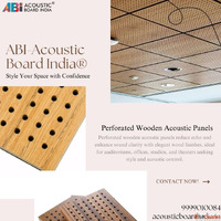 Perforated Wooden Acoustic Panels Sound Absorption Solutions